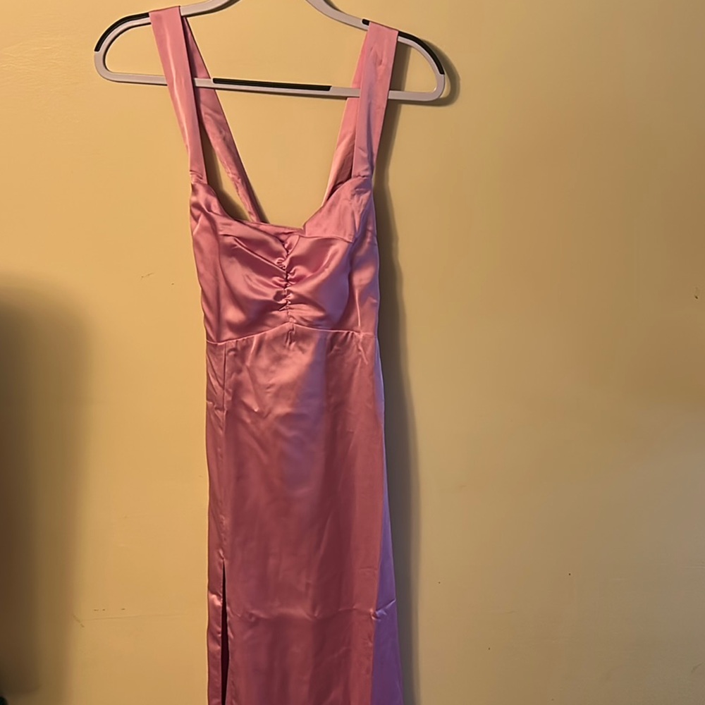 Show Me Your MuMu Pink Midi Dress Xs